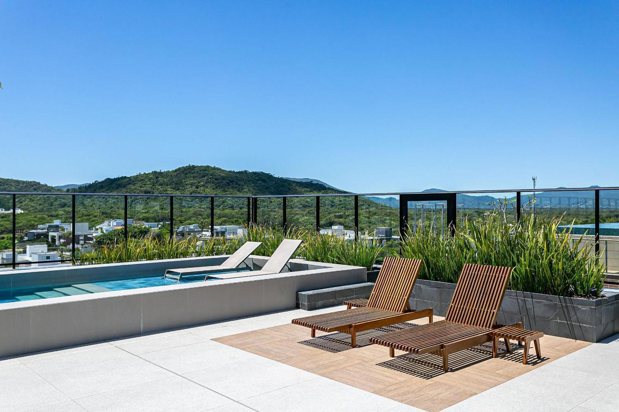Wi-Fi 300Mb | Rooftop Com Piscina Em Jurere #Ja15 ฟลอเรียนอโปลิส ภายนอก รูปภาพ