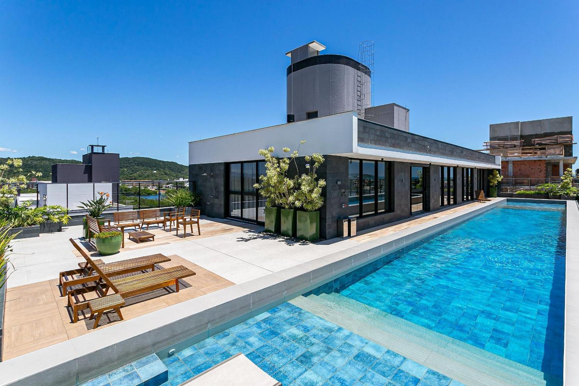 Wi-Fi 300Mb | Rooftop Com Piscina Em Jurere #Ja15 ฟลอเรียนอโปลิส ภายนอก รูปภาพ